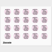 Be Nice Nurse Tshirts und Geschenke Runder Aufkleber (Blatt)