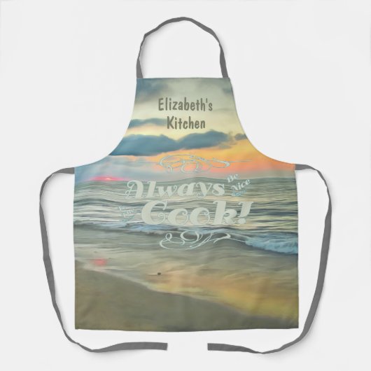 Be Nice Ocean Sunset 0735 Schürze (Vorderseite)