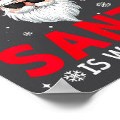 Be Nice To The Activity Aide Santa Is Watching Chr Poster (Ecke)