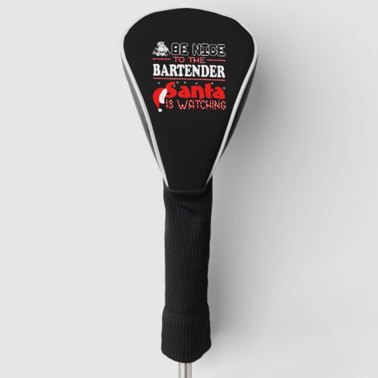 BE Nice To The Barkeeper Golf Headcover (Vorderseite)