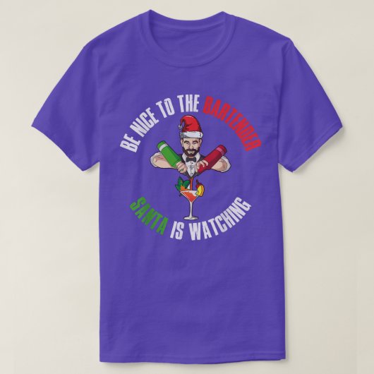 BE Nice To The Barkeeper T-Shirt (Design vorne)