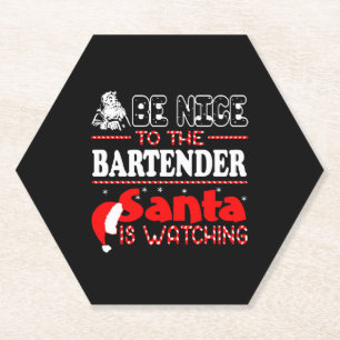BE Nice To The Barkeeper Untersetzer