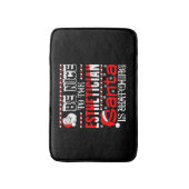 Be Nice to The Esthetician Santa Is Watching Badematte (Vorderseite Vertikal)