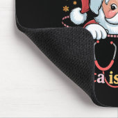 Be Nice To The Nurse Santa Is Watching Christmas X Mousepad (Ecke)