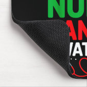 Be Nice To The Nurse Santa Is Watching Funny Nurse Mousepad (Ecke)