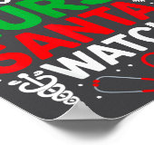 Be Nice To The Nurse Santa Is Watching Funny Nurse Poster (Ecke)