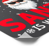 Be Nice To The Physician Istant Santa Is Watching  Poster (Ecke)