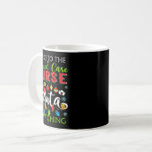 Be Nice To The Wound Care Nurse Santa Is Watching  Kaffeetasse (Vorderseite Links)
