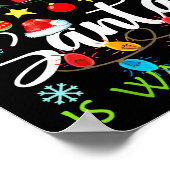 Be Nice To The Wound Care Nurse Santa Is Watching Poster (Ecke)