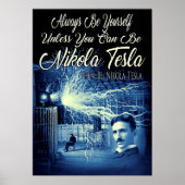 Be Nikola Tesla Poster (Vorne)