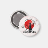 Be not afraid | Motivation | Samurai N Marble Magnet (Vorderseite/Rückseite)