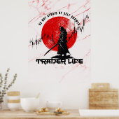 Be not afraid | Motivation | Samurai N Marble Poster (Küche)