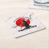 Be not afraid | Motivation | Samurai N Marble Rechteckiger Pappuntersetzer (angewinkelt)