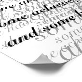 Be Not Afraid of Greatness Poster (Ecke)