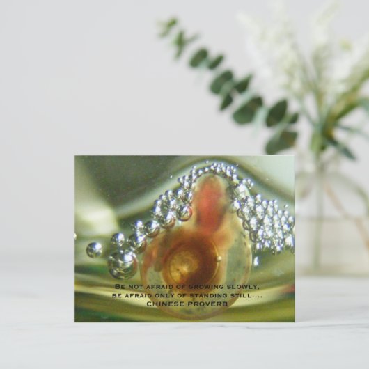 Be not afraid of growing slowly, be a. postkarte (Stehend Vorderseite)