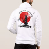 Be not afraid | Trade Motivation | Samurai Hoodie (Rückseite)