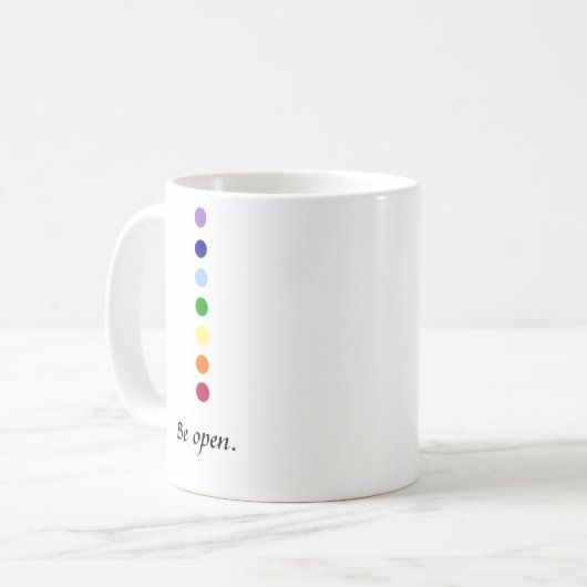 Be Open - Chakra Tasse (Vorderseite Links)