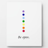 Be Open - Einfaches Chakra Design Fotoplatte (Vorderseite)