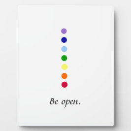 Be Open - Einfaches Chakra Design Fotoplatte