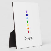 Be Open - Einfaches Chakra Design Fotoplatte (Seite)