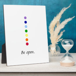 Be Open - Einfaches Chakra Design Fotoplatte