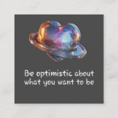 Be Optimistic About What You Want to Be Begleitkarte (Rückseite)