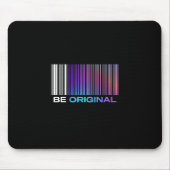 Be Original – Holographic Barcode-Inspired Mousepad (Vorne)