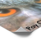 Be Owl Wise For Life!, Pay Clos... Poster (Ecke)