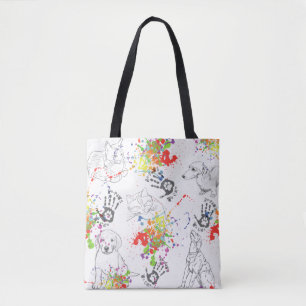 Be-Paws, die wir für Tote-Bag Tasche