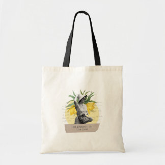 Be present in the now - vintage good vibes tote ba tragetasche