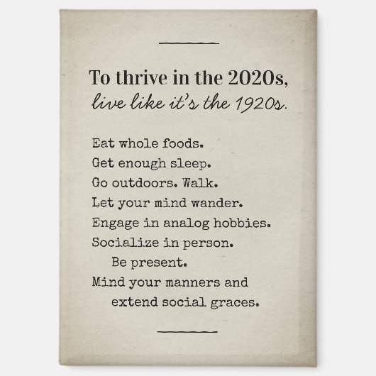 Be Present Mindfulness Magnet (Vorderseite)