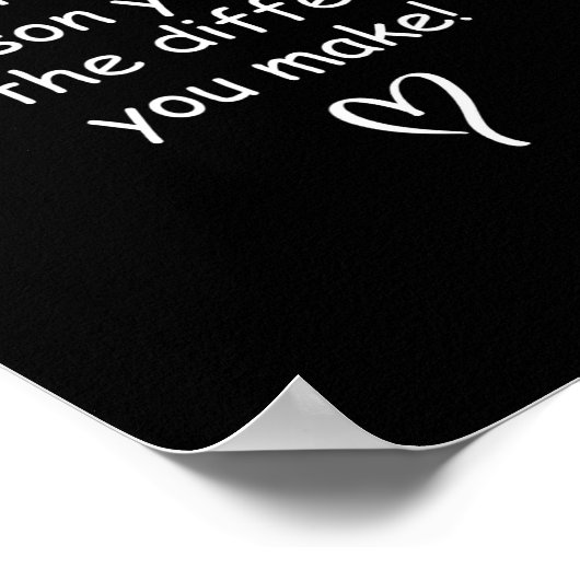 Be Proud Of Your Work Sitive Quote Gift Poster (Ecke)