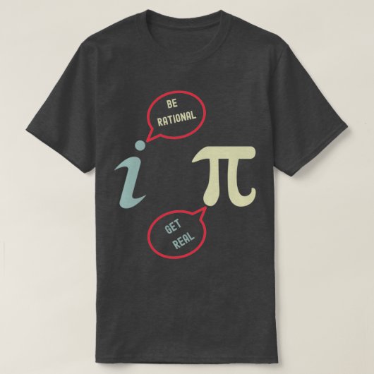 Be Rational Get Real Funny Mathe Joke Stats Pub 1 T-Shirt (Design vorne)