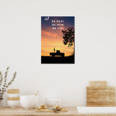 Be real. Be raw. Be you. Inspirational Poster (Küche)