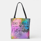 Be Real Not Perfect Tasche (Rückseite)