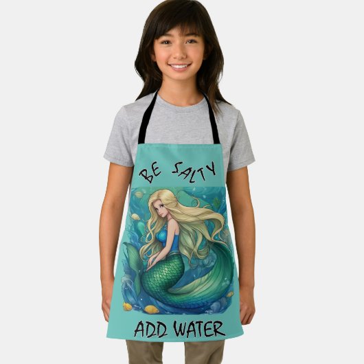 "Be Salty - Add Water" von Babe Monet Art Schürze (Insitu)