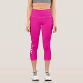 Be Savage Not Average Exercise Capri Leggings (Vorderseite)