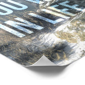 Be Savage - Wolf - Erfolg Motivierend Poster (Ecke)