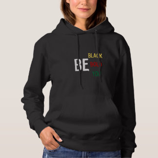 BE: Schwarz, Fette Schrift, Du Sweatshirt