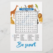 Be Smart – Wild Animals Word Search (Vorderseite)