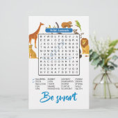 Be Smart – Wild Animals Word Search (Stehend Vorderseite)