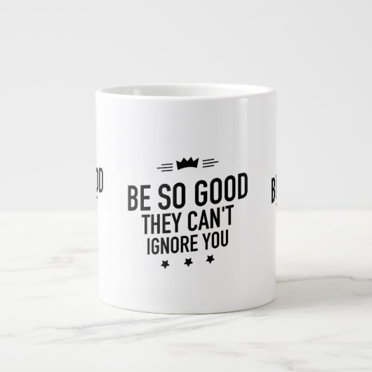Be so good black Jumbo-Tasse (Vorderseite)