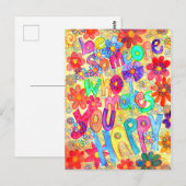be someone who makes you happy postkarte (Vorne/Hinten)
