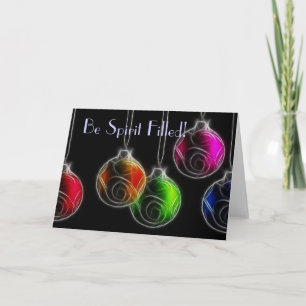 Be Spirit Filled Holiday Card Feiertagskarte