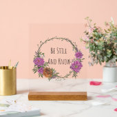 Be Still and Know Acrylic Sign Acrylschild (Hochzeit)