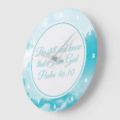 Be Still and Know Beautiful Christian Bible Verse Große Wanduhr (Winkel)