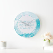 Be Still and Know Beautiful Christian Bible Verse Große Wanduhr (Zuhause)