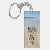 Be Still and Know I AM GOD Scripture Psalm 46:10 Schlüsselanhänger (Vorderseite links)