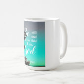 Be Still And Know | Modern Florida Christian Gift Kaffeetasse (VorderseiteRechts)