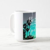 Be Still And Know | Modern Florida Christian Gift Kaffeetasse (Vorderseite Links)